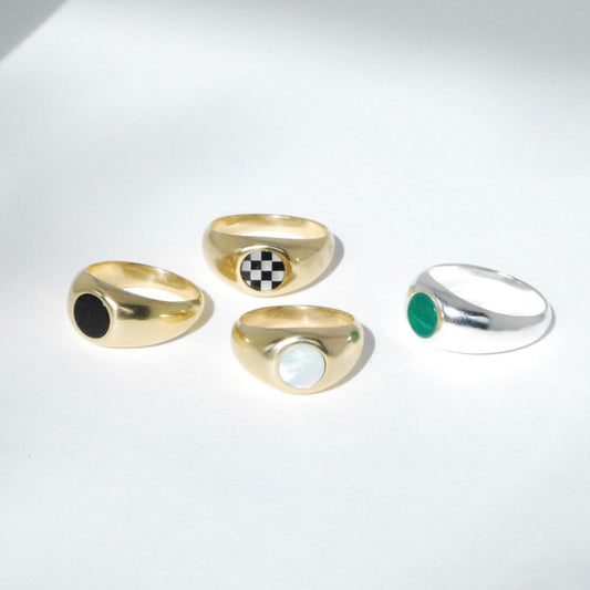 Bubble Inlay Ring (5 stone options)