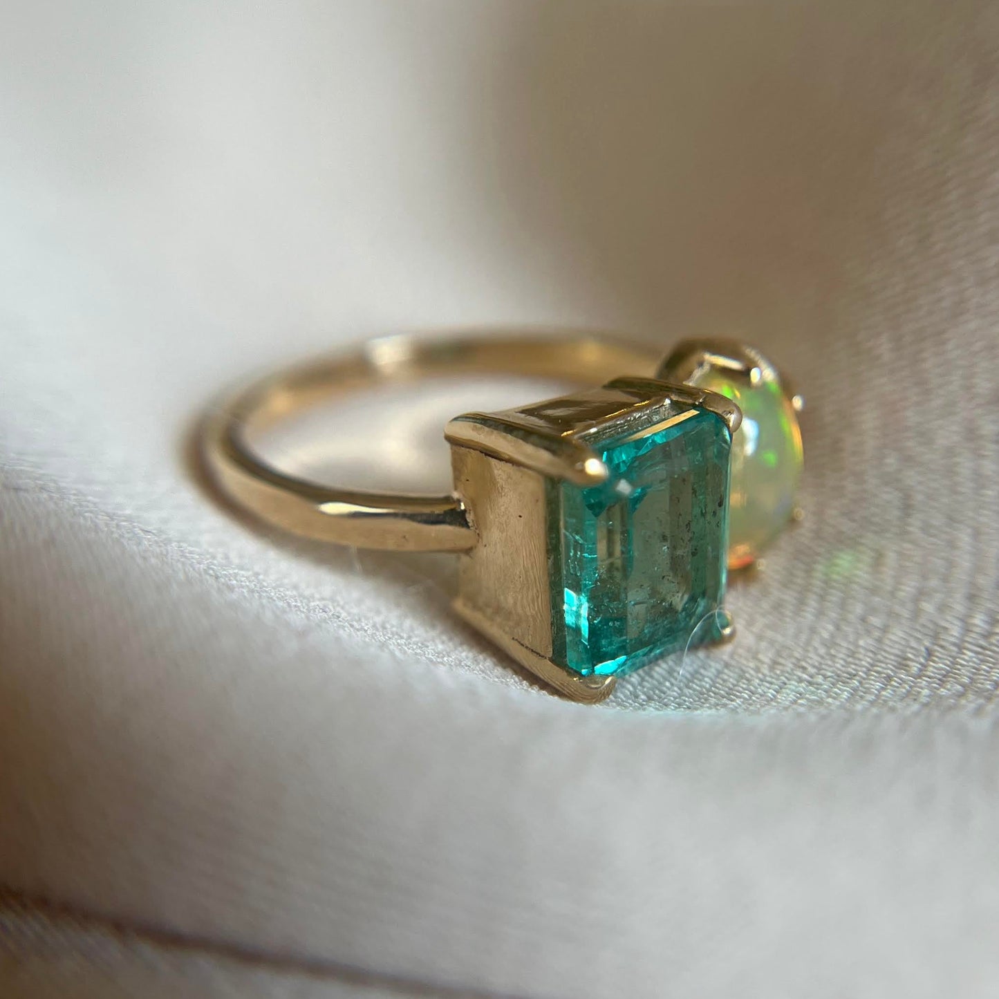 Emerald & Opal Ring